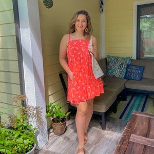 Old Navy Floral Cotton Tiered Sundress